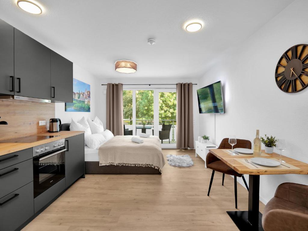 Inhome Studio Apartment - Kueche - Parken - Tv シュヴェービッシュ・ハル エクステリア 写真
