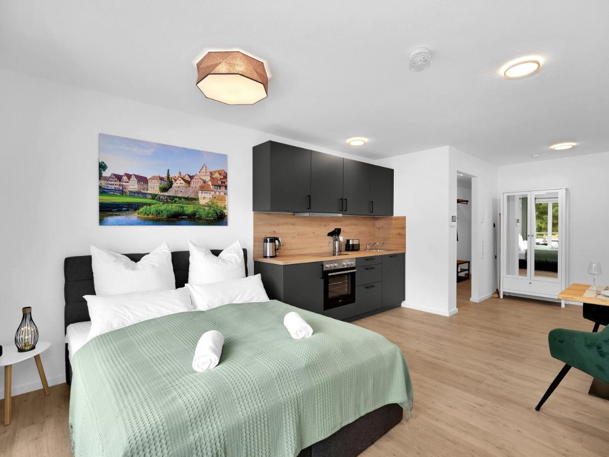 Inhome Studio Apartment - Kueche - Parken - Tv シュヴェービッシュ・ハル エクステリア 写真