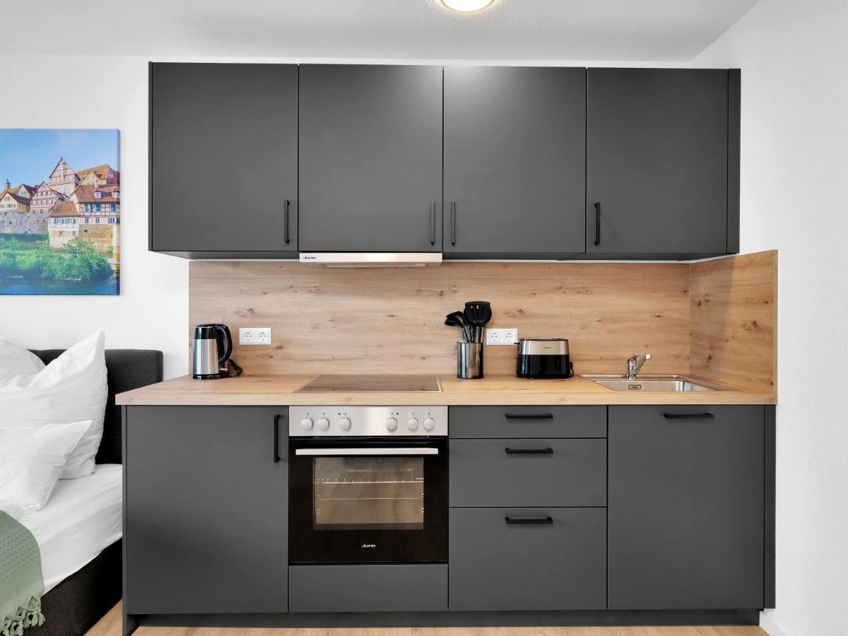 Inhome Studio Apartment - Kueche - Parken - Tv シュヴェービッシュ・ハル エクステリア 写真